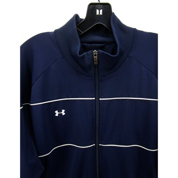 Under Armour Jacket Large Track Coat Softshell Active Full Zip Lined - Picture 2 of 12